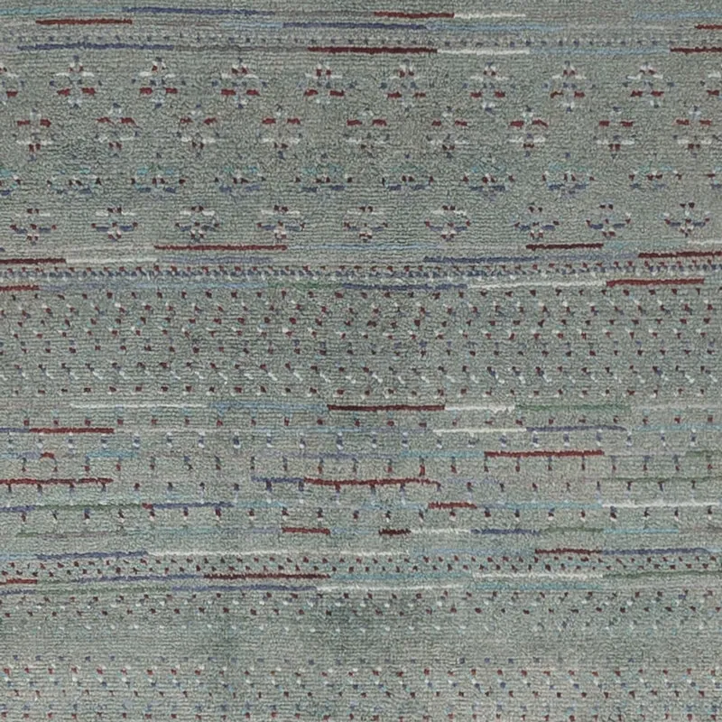 Gabbeh Persisch Teppich 136x208cm - Perserteppich Wollteppich - dunkelgrün