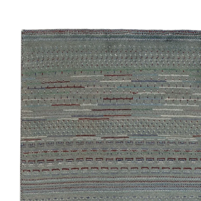 Gabbeh Persisch Teppich 136x208cm - Perserteppich Wollteppich - dunkelgrün