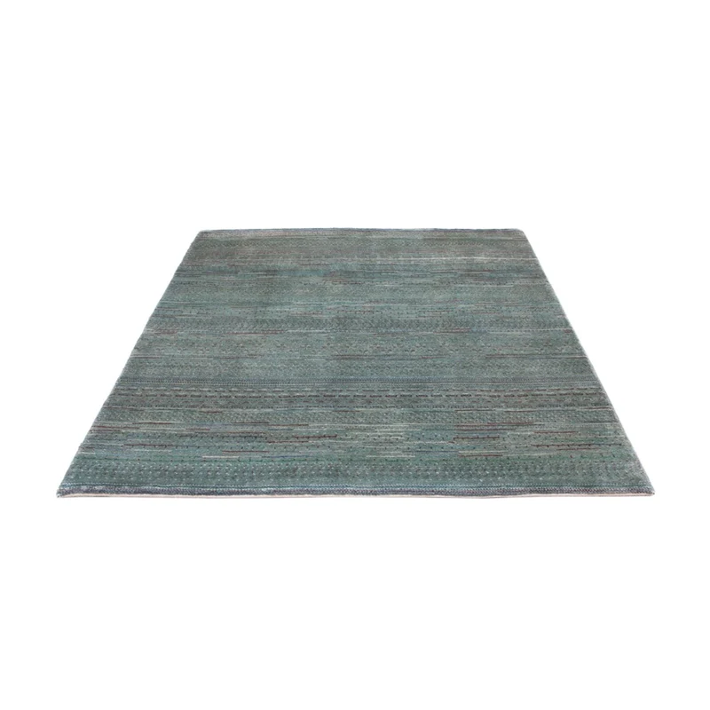 Gabbeh Persisch Teppich 136x208cm - Perserteppich Wollteppich - dunkelgrün