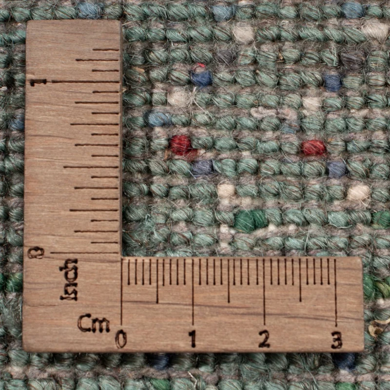 Gabbeh Persisch Teppich 136x208cm - Perserteppich Wollteppich - dunkelgrün