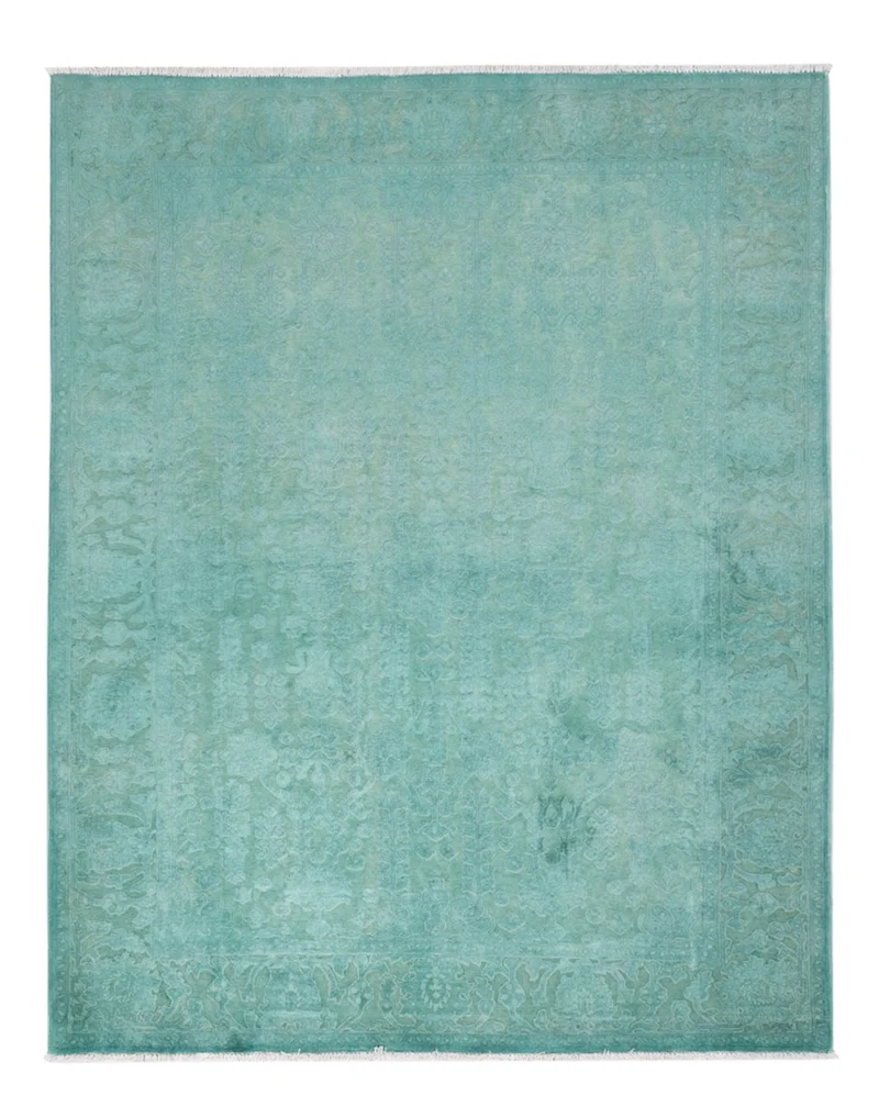 Designer Teppich 156x196cm - türkis