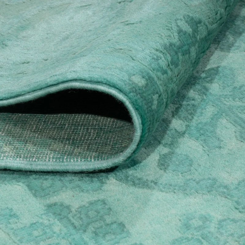 Designer Teppich 156x196cm - türkis