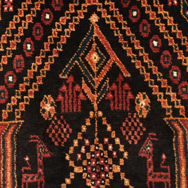 Belutsch Teppich 119x219cm - Orientteppich - dunkelrot