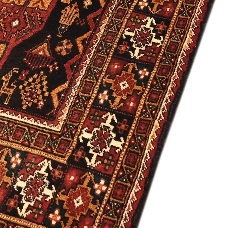 Belutsch Teppich 119x219cm - Orientteppich - dunkelrot