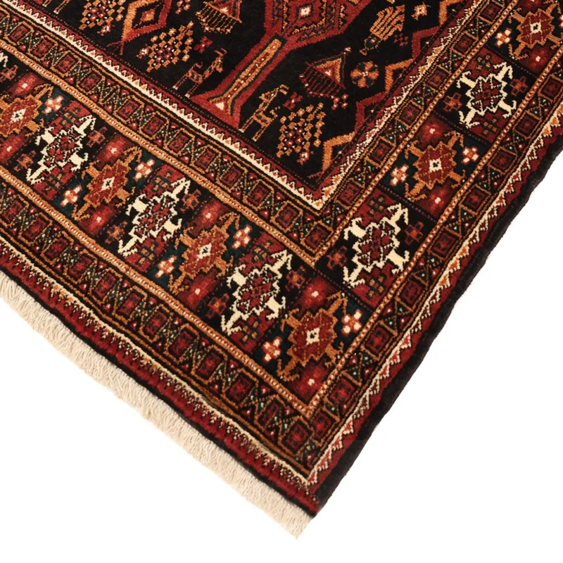 Belutsch Teppich 119x219cm - Orientteppich - dunkelrot