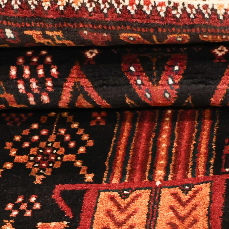 Belutsch Teppich 119x219cm - Orientteppich - dunkelrot