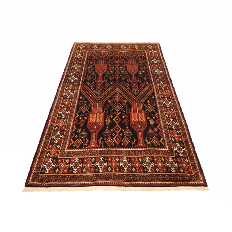 Belutsch Teppich 119x219cm - Orientteppich - dunkelrot