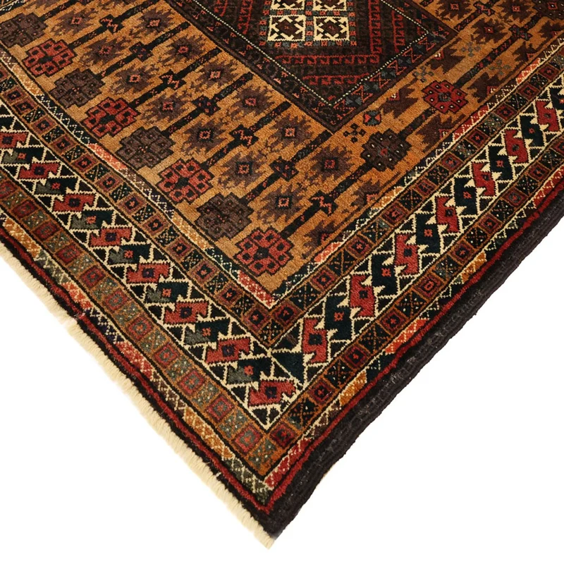 Belutsch Teppich 120x230cm - Orientteppich - braun