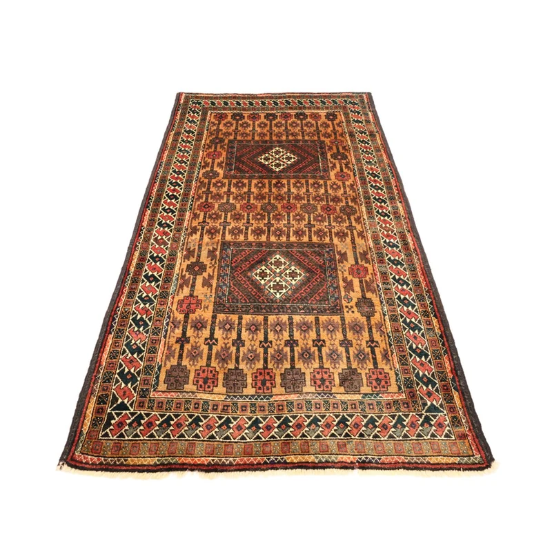 Belutsch Teppich 120x230cm - Orientteppich - braun