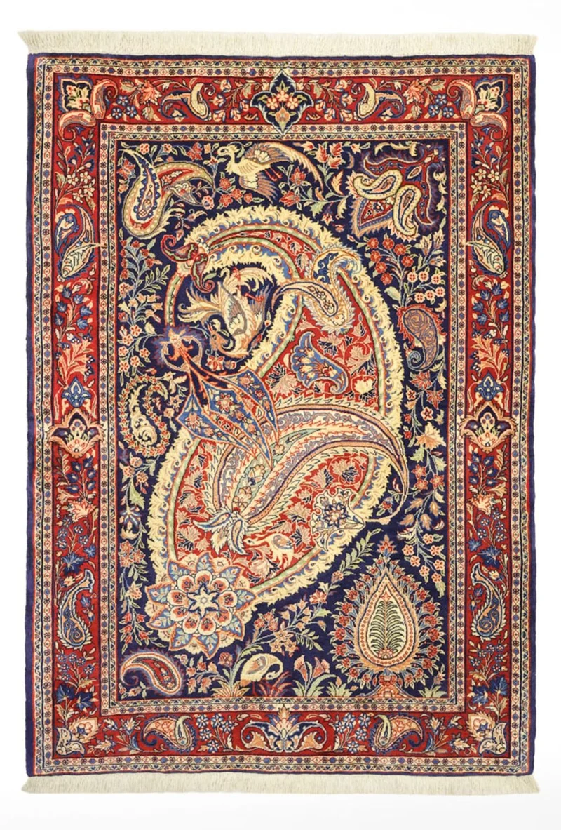 Sarough Teppich 104x148cm - Perserteppich - mehrfarbig