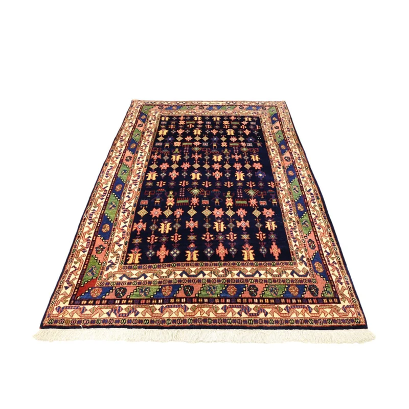 Maschad Teppich 157x215cm - Perserteppich - dunkelblau