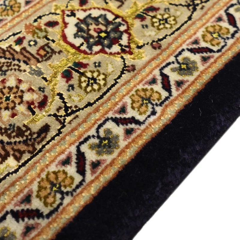 Täbriz - 50 Raj Teppich 98x159cm - Perserteppich - dunkelbeige