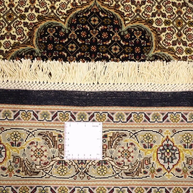 Täbriz - 50 Raj Teppich 98x159cm - Perserteppich - dunkelbeige
