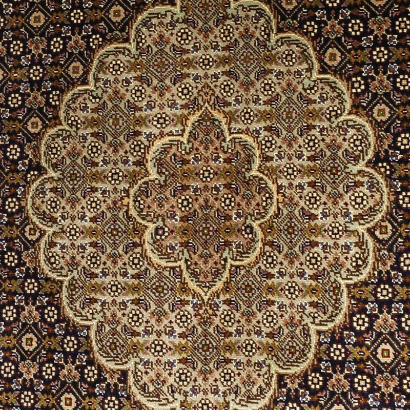 Täbriz - 50 Raj Teppich 100x149cm - Perserteppich - dunkelbeige