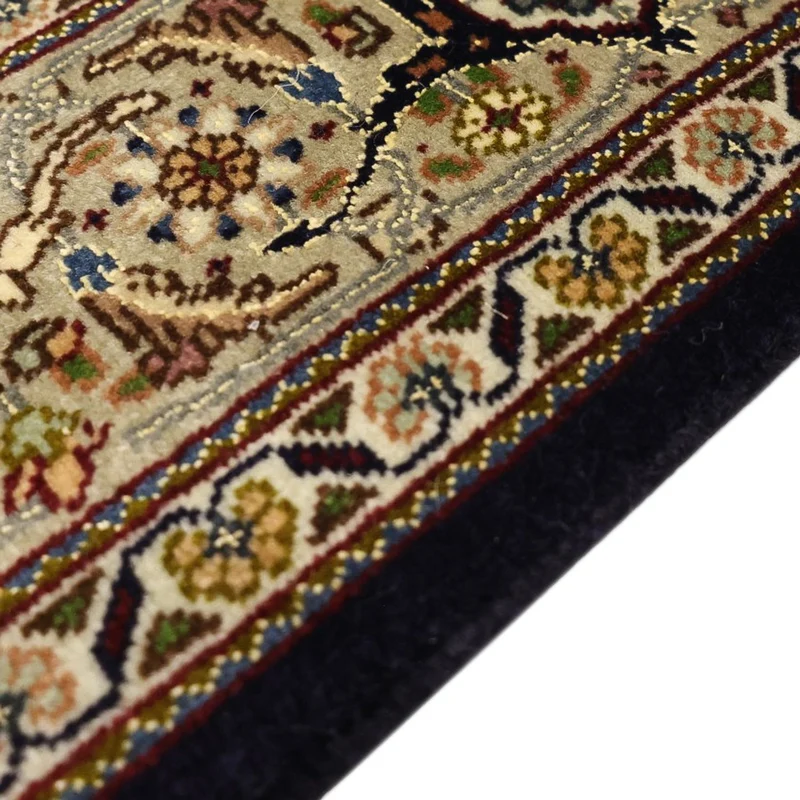 Täbriz - 50 Raj Teppich 100x149cm - Perserteppich - dunkelbeige