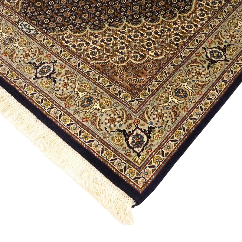 Täbriz - 50 Raj Teppich 100x149cm - Perserteppich - dunkelbeige