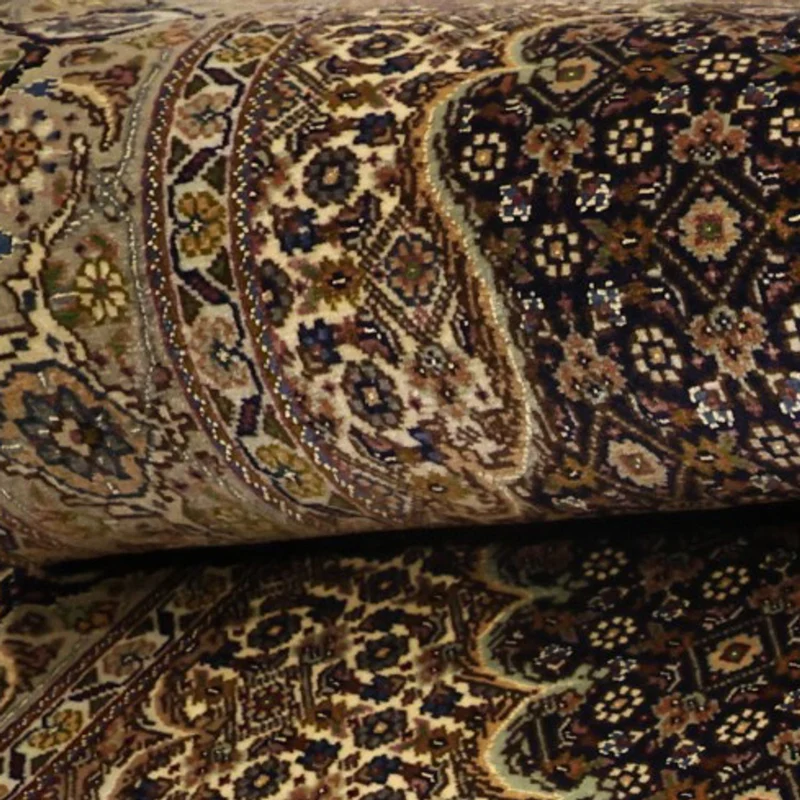 Täbriz - 50 Raj Teppich 100x149cm - Perserteppich - dunkelbeige