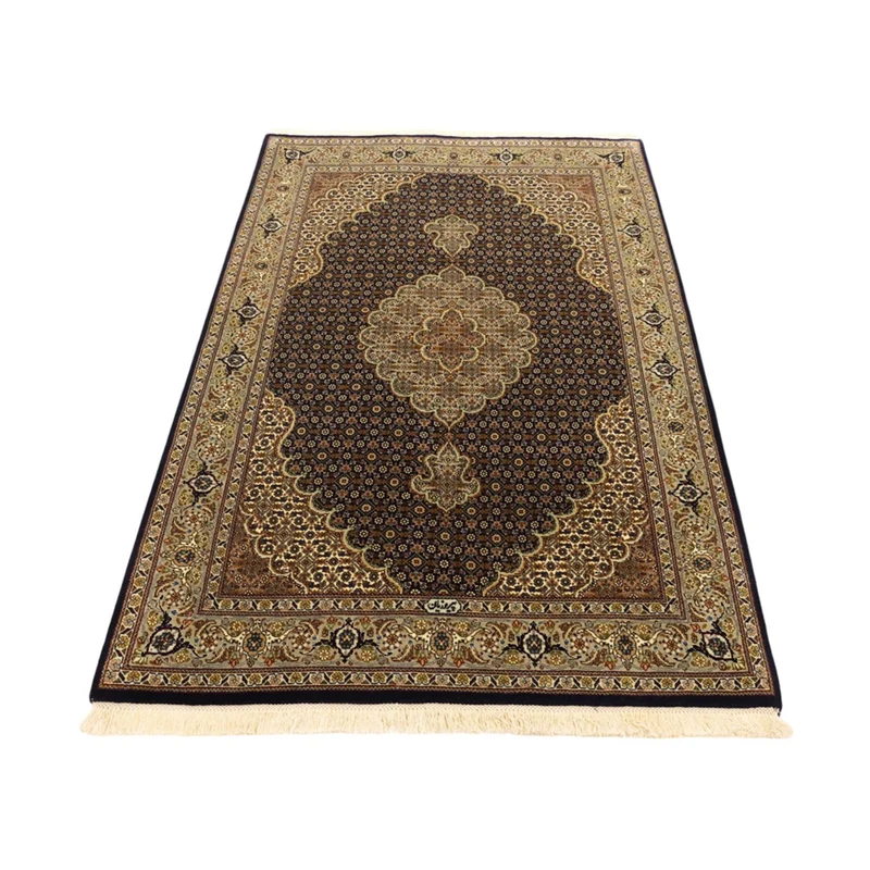 Täbriz - 50 Raj Teppich 100x149cm - Perserteppich - dunkelbeige