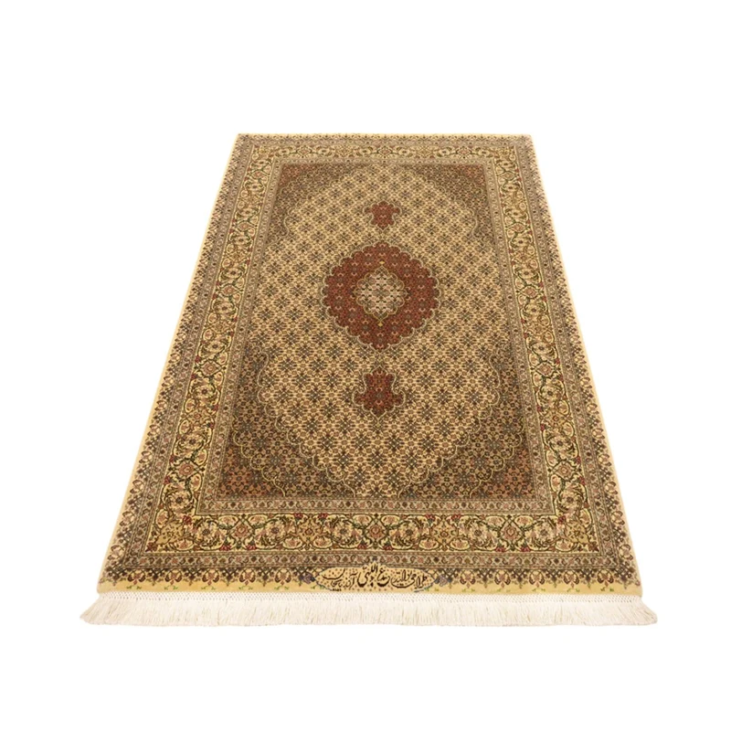 Täbriz - 50 Raj Teppich 103x150cm - Perserteppich - sand