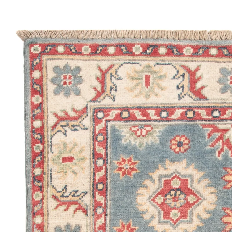 Kazak Teppich 80x122cm - Orientteppich - hellblau