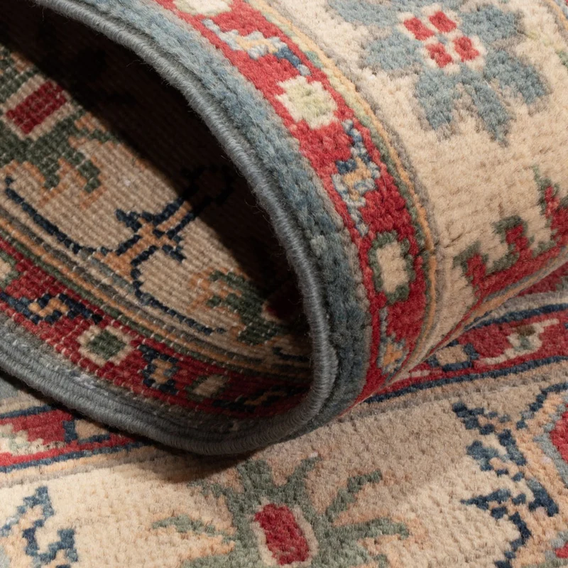 Kazak Teppich 80x122cm - Orientteppich - hellblau