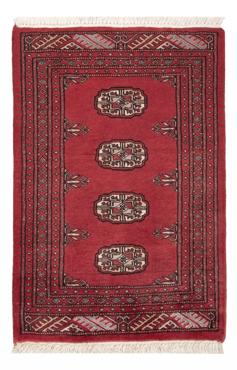 Pakistan Teppich 63x89cm - Orientteppich - rot