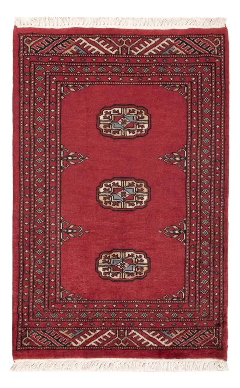 Pakistan Teppich 61x90cm - Orientteppich - rot