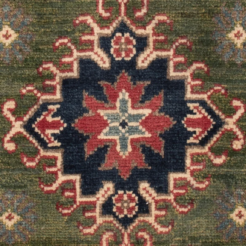 Kazak Teppich 60x94cm - Orientteppich - grün