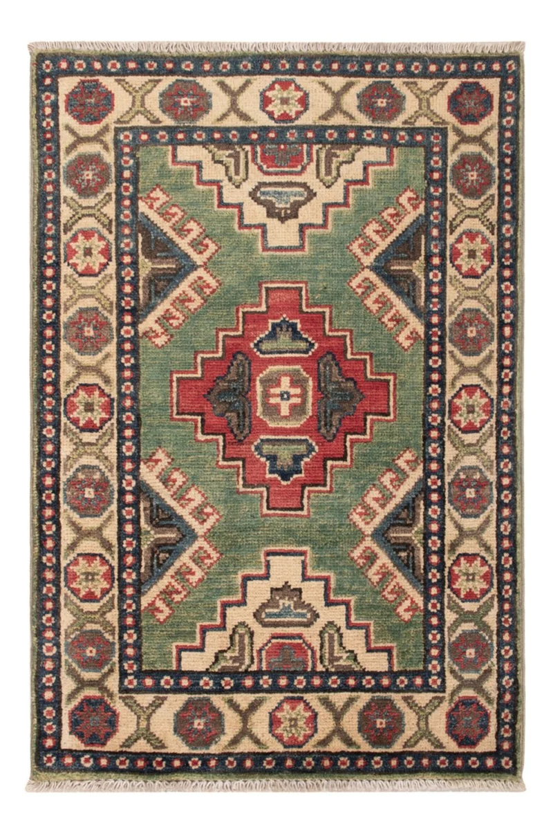 Kazak Teppich 60x90cm - Orientteppich - grün