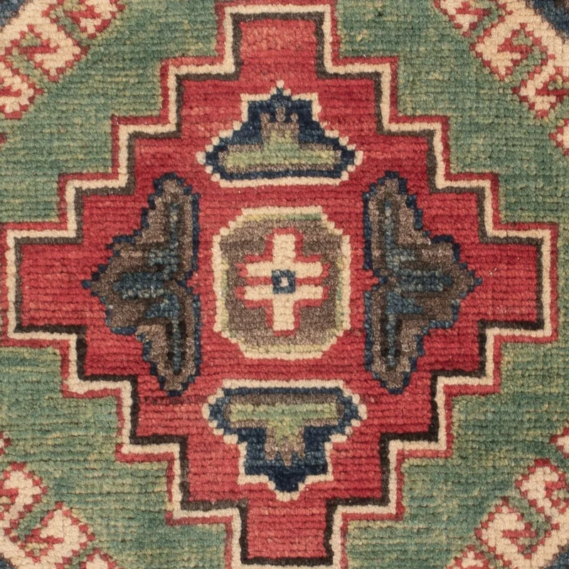 Kazak Teppich 60x90cm - Orientteppich - grün