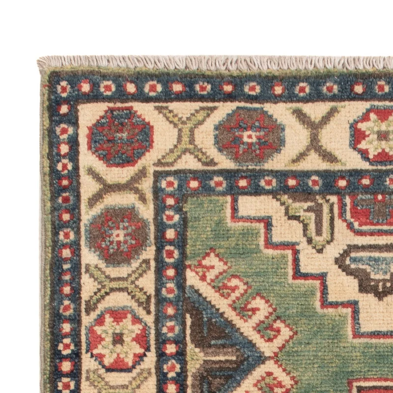 Kazak Teppich 60x90cm - Orientteppich - grün