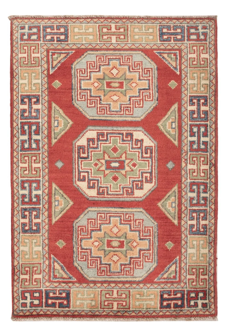 Kazak Teppich 62x92cm - Orientteppich - rot