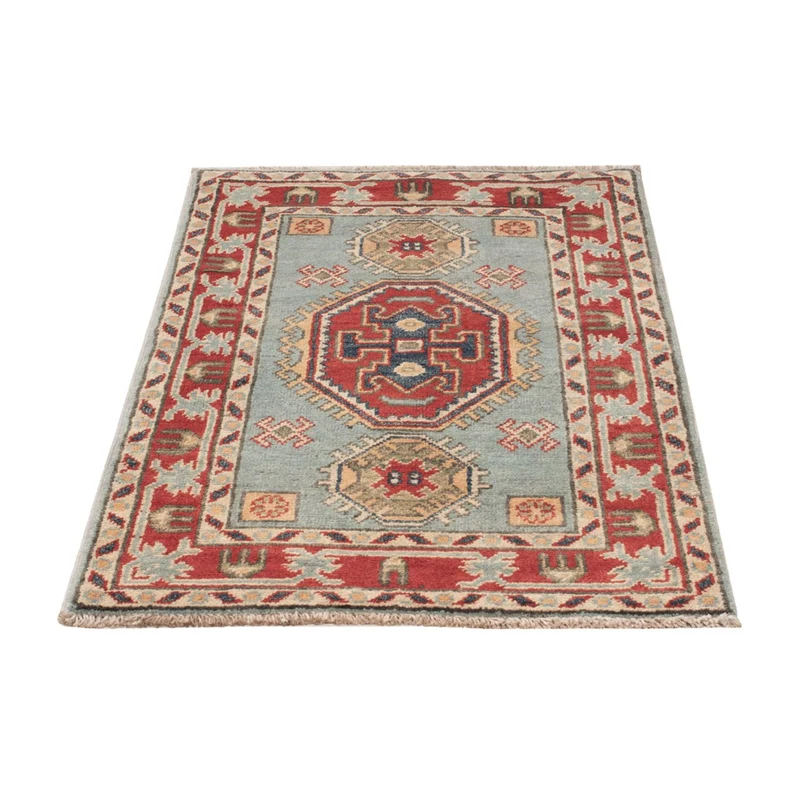 Kazak Teppich 60x96cm - Orientteppich - hellblau