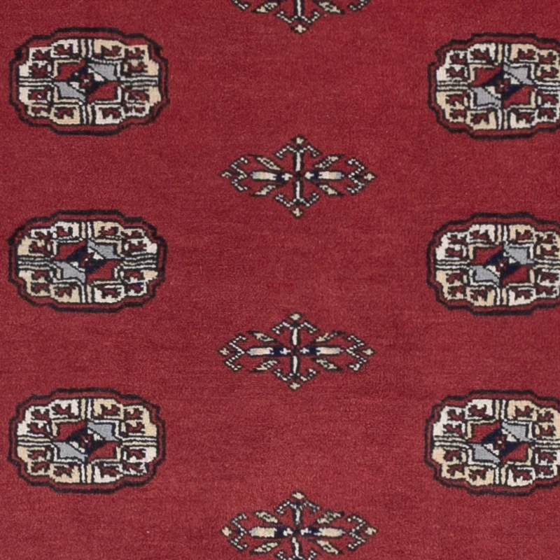 Pakistan Teppich 126x185cm - Orientteppich - rot