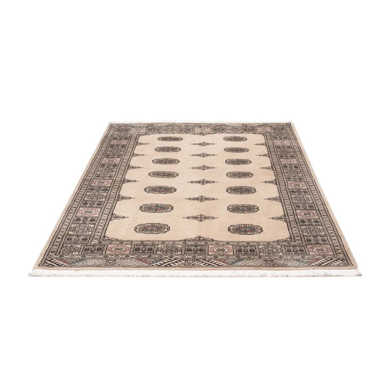 Pakistan Teppich 124x187cm - Orientteppich - beige