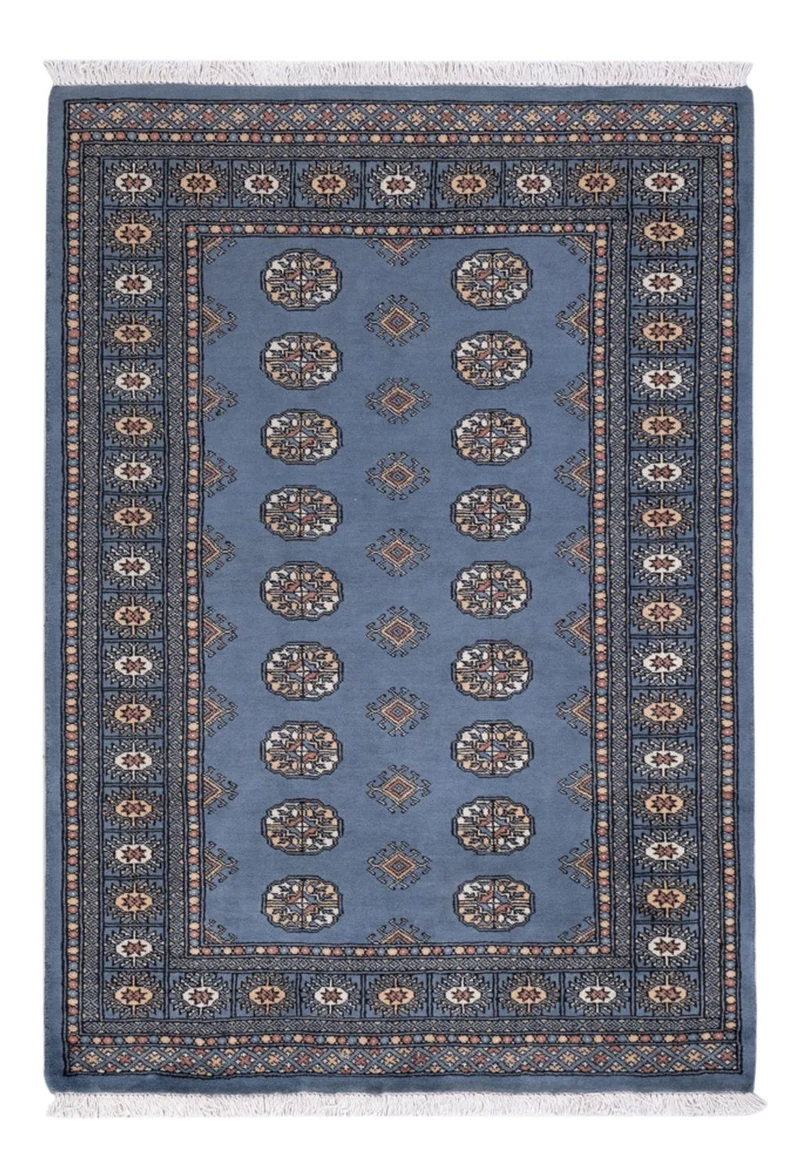 Pakistan Teppich 125x185cm - Orientteppich - blau