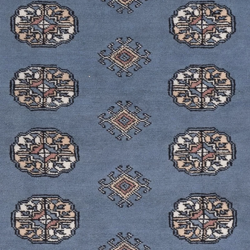 Pakistan Teppich 125x185cm - Orientteppich - blau