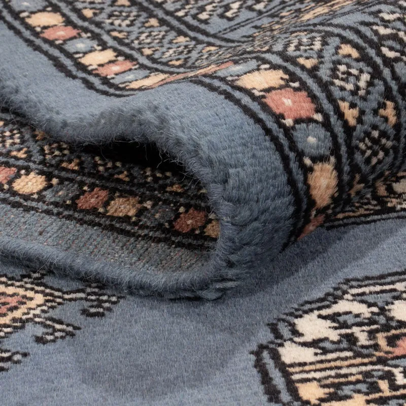 Pakistan Teppich 125x185cm - Orientteppich - blau