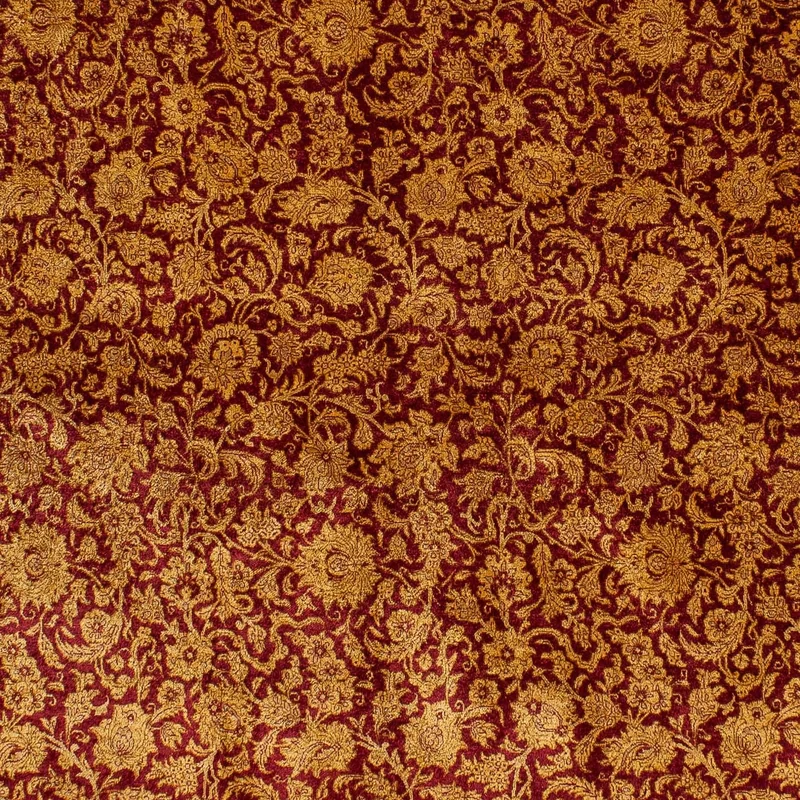 Ghom - Seide Teppich 132x216cm - Perserteppich - dunkelblau