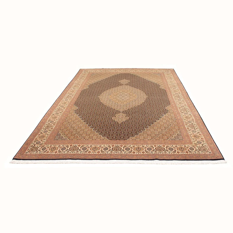 Täbriz - 50 Raj Teppich 200x297cm - Perserteppich - dunkelblau