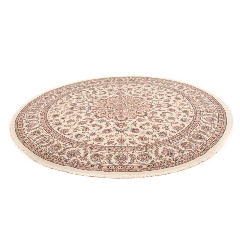 Täbriz - 50 Raj Teppich 250x250cm - Perserteppich - creme