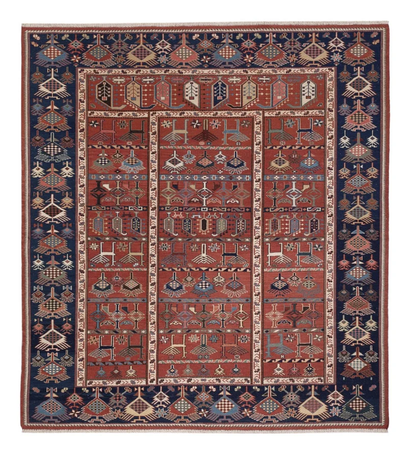 Kelim Afghan Teppich 192x205cm - rost