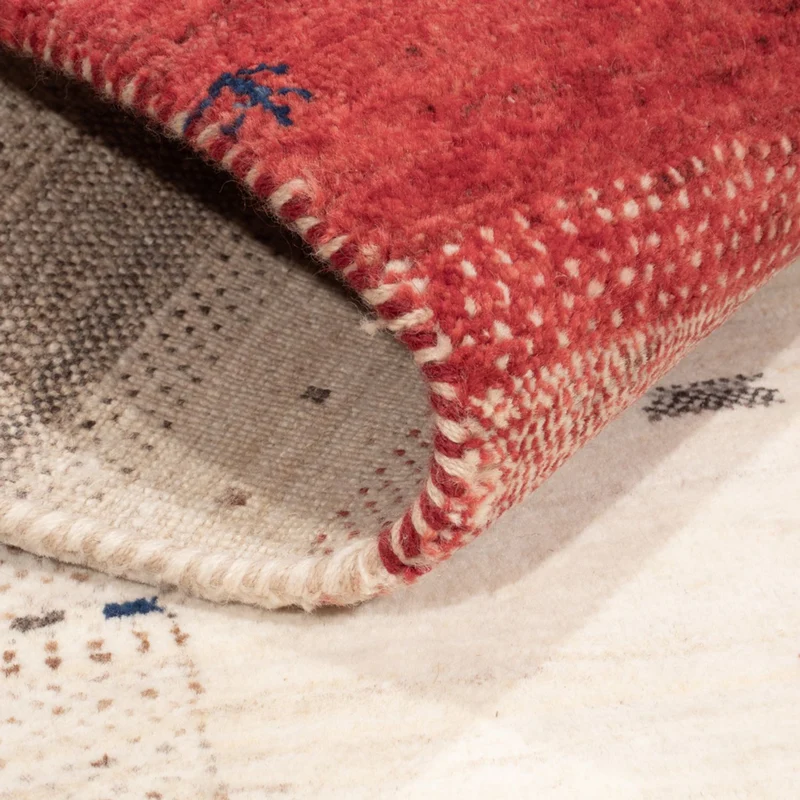 Indo Loribaft Teppich 153x207cm - Wollteppich - mehrfarbig