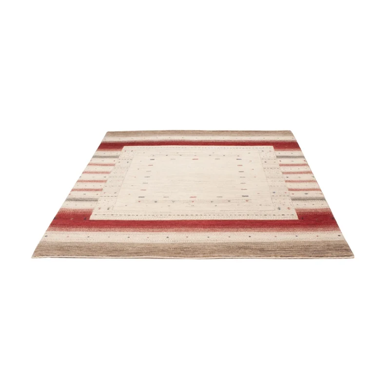 Indo Loribaft Teppich 153x207cm - Wollteppich - mehrfarbig