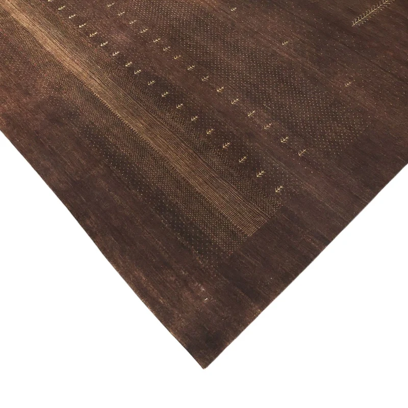 Indo Loribaft Teppich 173x247cm - Wollteppich - dunkelrot