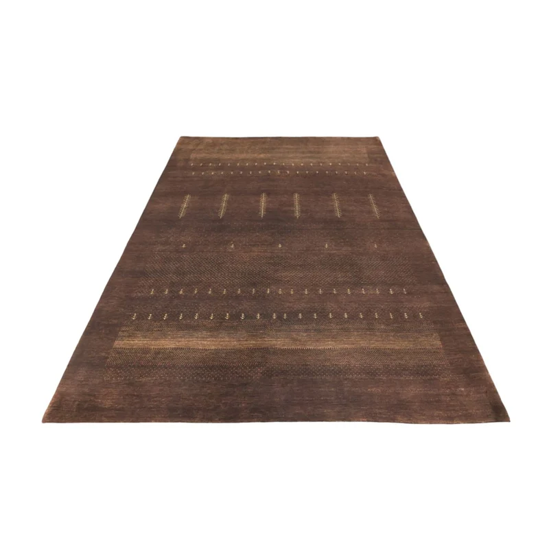 Indo Loribaft Teppich 173x247cm - Wollteppich - dunkelrot