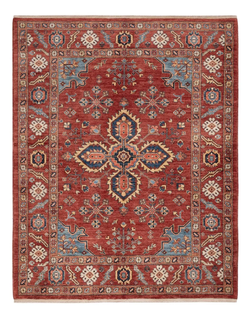 Usak Teppich 150x189cm - Orientteppich - rot