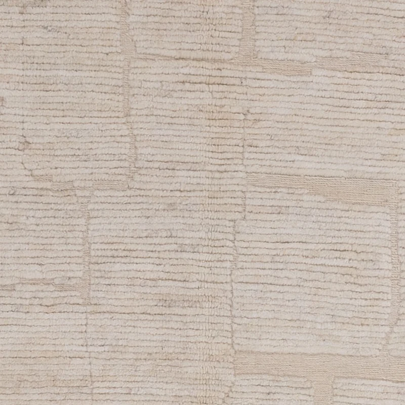 Berber Teppich 145x191cm - Wollteppich - creme