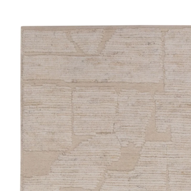 Berber Teppich 145x191cm - Wollteppich - creme