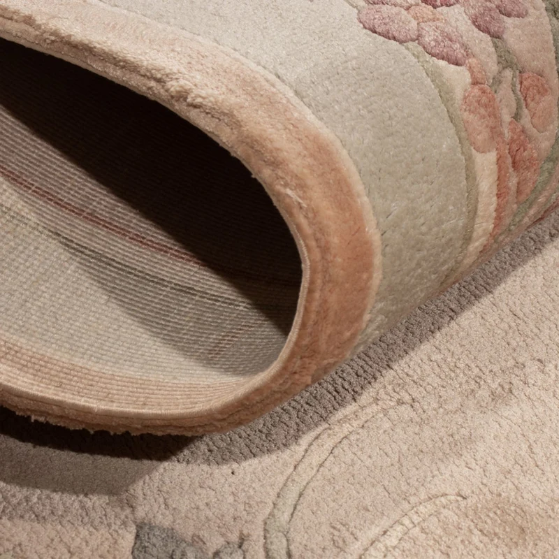 China Seide Teppich 70x135cm - Orientteppich - beige